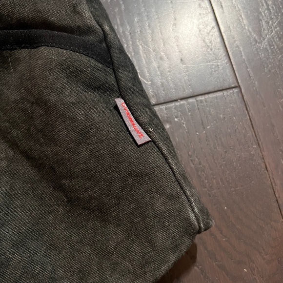 RARE STUSSY WASHED CANVAS PRIMALOFT VEST Small Black & Dark Gray HTF - Picture 8 of 12